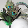 Peacock Fascinator- 1920s- Feather Headband For Ladies Kentucky Derby